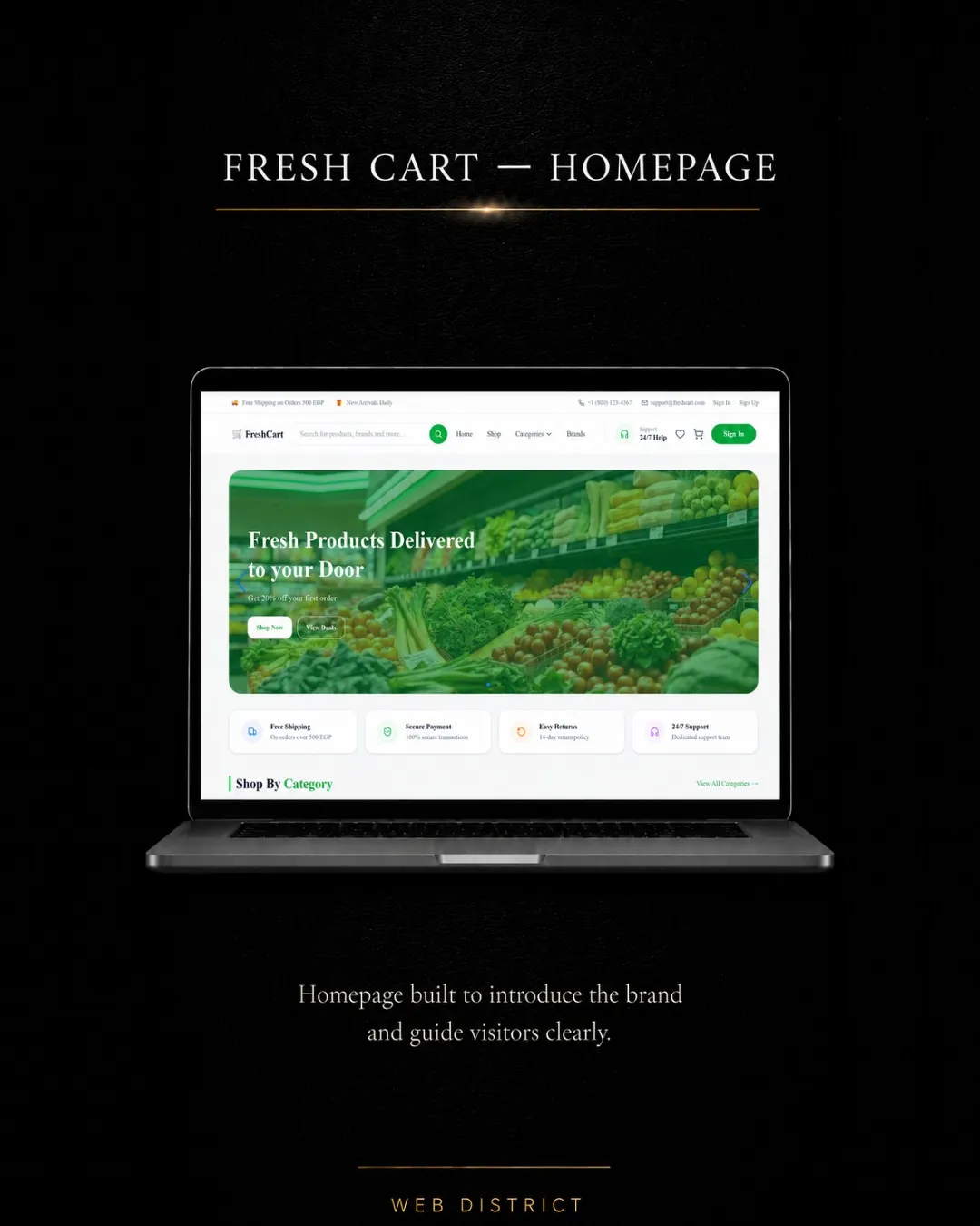 Fresh Cart project view 01