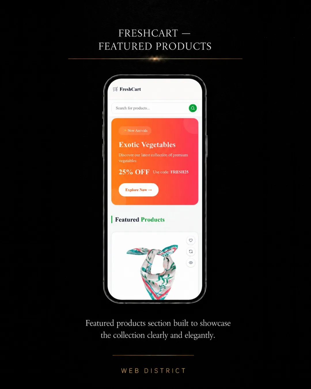 Fresh Cart project view 02