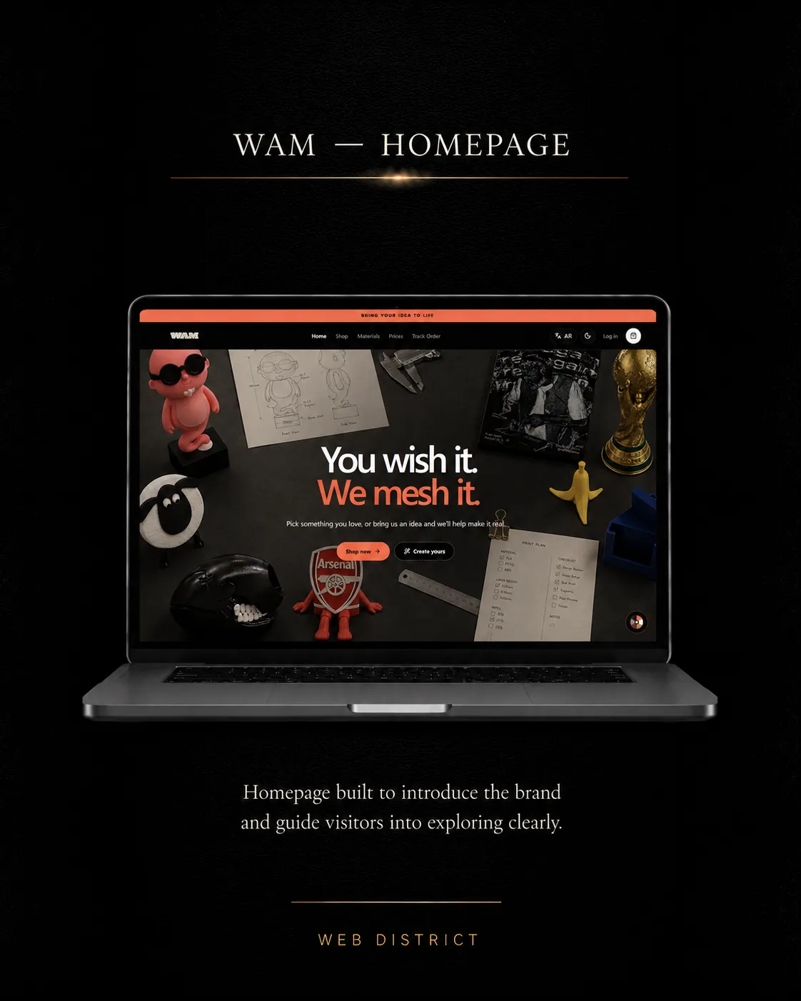 Wish A Mesh project view 01